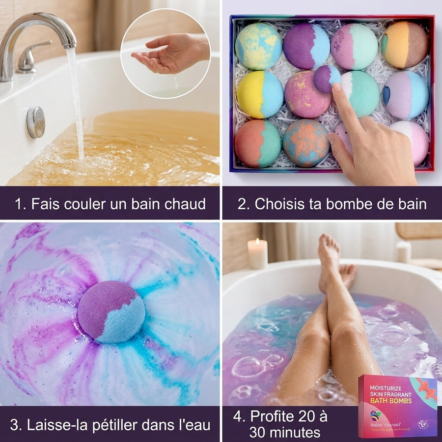 Comment utiliser tes bombes de bain