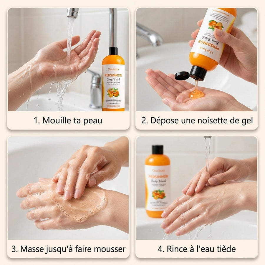 Comment utiliser ton gel douche au kaki
